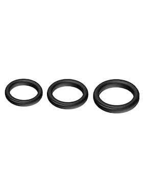 Triple Set Silicone Cock Rings