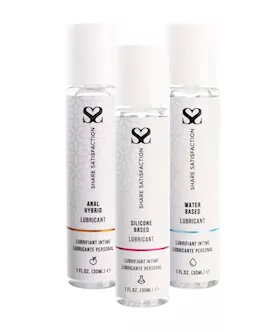 Share Satisfaction Lubricant Sampler 3 Pack