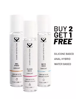 Share Satisfaction Lubricant Sampler 3 Pack