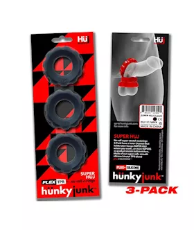 Super Huj 3-pack Cockrings Tar Ice