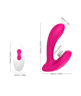 Amore Seductive Remote Controlled Suction Vibrator