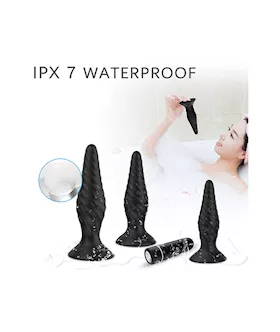 Amore Candy Remote Controlled Vibrating Butt Plug Set