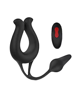 Amore Cupid Remote Controlled Vibrating Cock Ring And Anal Plug