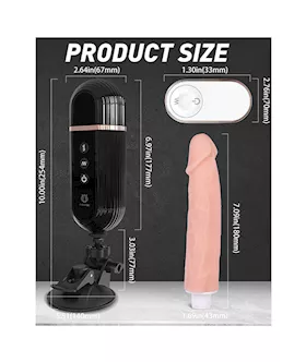 Duke Remote Controlled Adjustable Thrusting Dildo