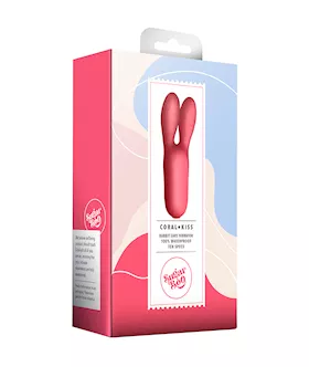 Rocks Off Sugarboo Coral Kiss Twin Clitoral Vibrator