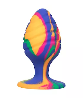 Cheeky Swirl TieDye Butt Plug