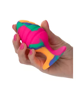 Cheeky Swirl Tie-dye Butt Plug