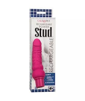 Rechargeable Power Stud Curvy Vibrating Dildo