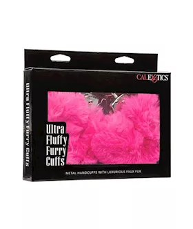 Ultra Fluffy Furry Cuffs Pink