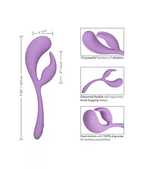 Elle Liquid Silicone Dual Flicker Vibrator