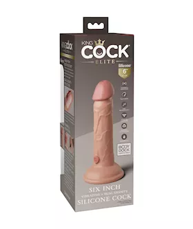 King Cock Elite Dual Density Vibe Silicone Dildo