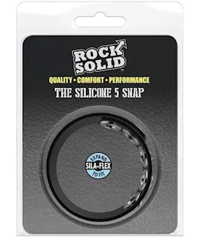 Rock Solid The Silicone 5 Snap Black