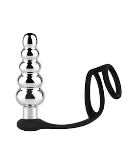 Kinki Vibrating Butt Plug With Cock And Ball Rings