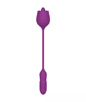 Amore Thrusting Rose Vibrator
