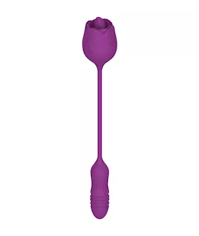 Amore Thrusting Rose Vibrator