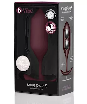 B-vibe Snug Plug 5 Dark Red