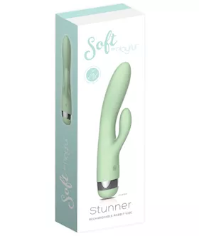 Soft By Playful Stunner Rechargeable Rabbit Vibrator Mint