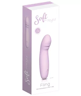 Soft By Playful Fling Rechargeable G-spot Vibrator Purple