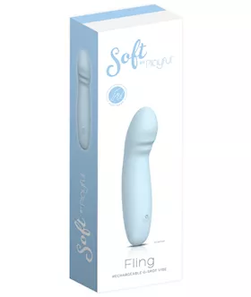 Soft By Playful Fling Rechargeable G-spot Vibrator Blue