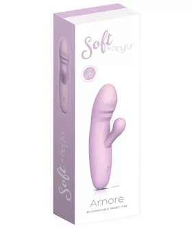 Soft By Playful Amore Rechargeable Rabbit Vibrator Purple