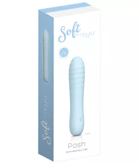 Soft By Playful Posh - Rechargeable Vibrator Blue