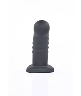 Banx Ribbed Hollow Dildo Black