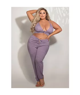 Flirtatious 2-piece Bralette And Jogger Set