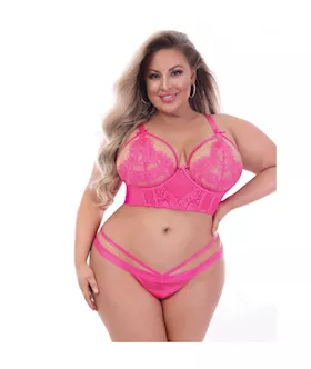 Satin And Lace 2-piece Bra Set 