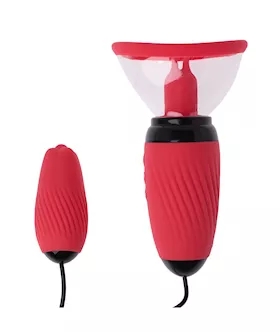 Play Swirling Suction Cup Vibrator with Bullet
