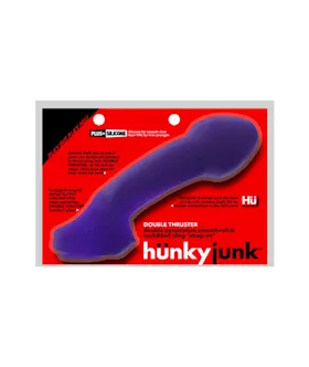 Hunkyjunk Double Thruster Double Penetrator Sling Plum Ice
