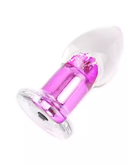 Luci Vibrating Glass Butt Plug