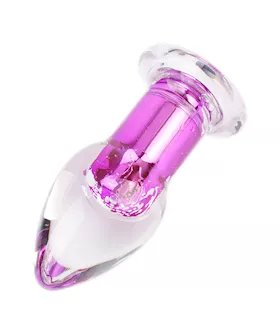 Luci Vibrating Glass Butt Plug