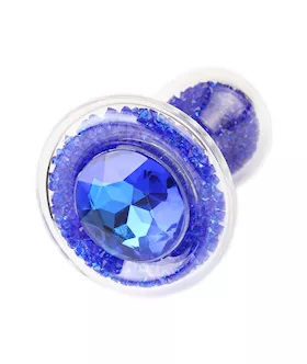 Glitter Gem Sphere Glass Butt Plug