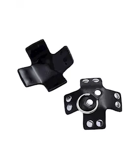 Kinki Leather-look Nipple Covers With O-ring