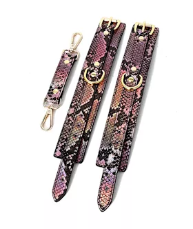 Share Satisfaction Snake-print Wrist Cuffs