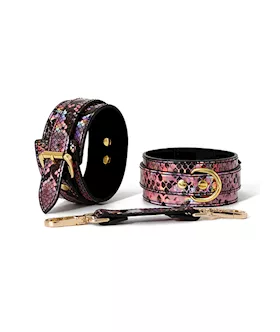 Share Satisfaction SnakePrint Ankle Cuffs