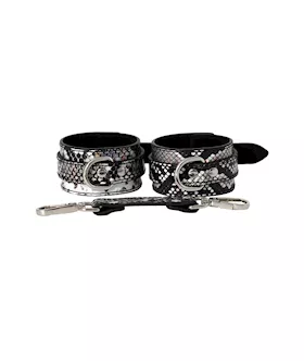 Share Satisfaction Snake-print Wrist Cuffs