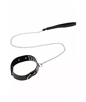 KinKi Studded Collar with Leash