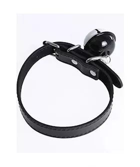 Kinki Faux Leather Collar With Bell