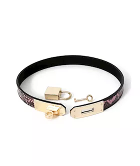 Share Satisfaction Lockable SnakePrint Collar