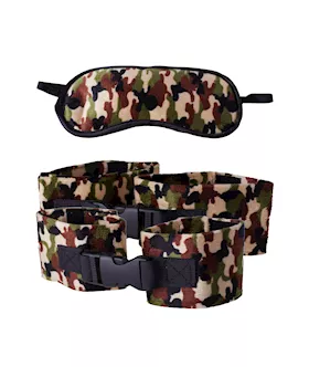 Camouflage Mask and Cuffs Set