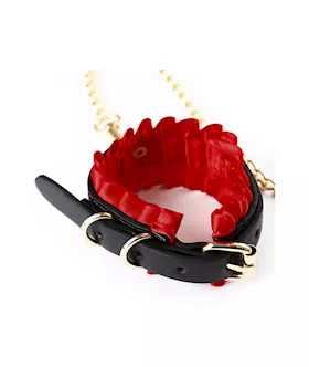 Lace Collar And Cuff Set With Chain Attachment