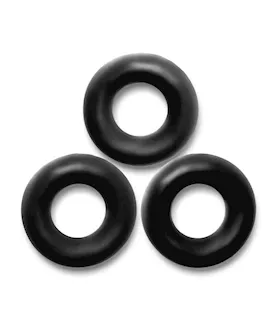 FAT WILLY 3pack jumbo cockrings BLACK