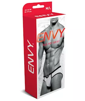 Envy Bad Boy Brief - White - M/l Bx