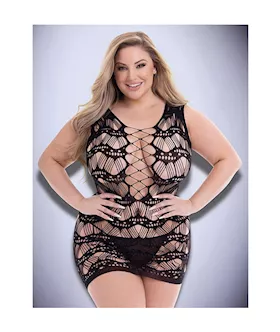 Corset Front Lace Mini Dress