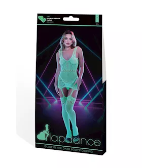 Lapdance Glow In The Dark Bodystocking With Garters