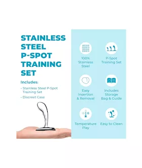 B Vibe Stainless Steel P Spot Training Set
