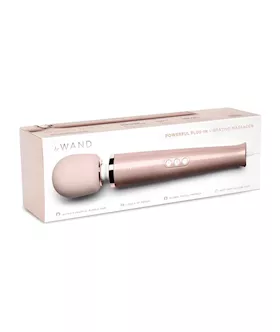 Le Wand Plugin Vibrating Massager Rose Gold