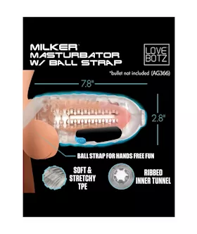 Lovebotz Milker Masturbator With Ball Strap