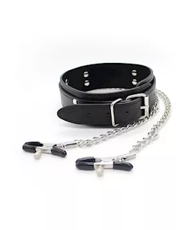KinKi Collar with Nipple Clamps